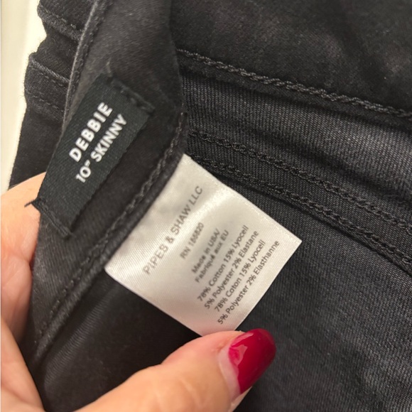 VERONICA BEARD Onyx Black Skinny Jeans Size 30 - Picture 3 of 6